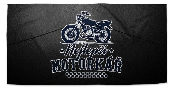 Sablio Ručník Nejlepší motorkář - 30x50 cm