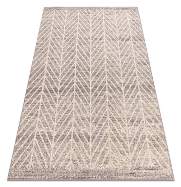 Makro Abra Kusový koberec vlněný ANGEL 1188 52033 Geometrický béžový šedý Rozměr: 80x150 cm
