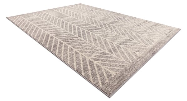 Makro Abra Kusový koberec vlněný ANGEL 1188 52033 Geometrický béžový šedý Rozměr: 80x150 cm