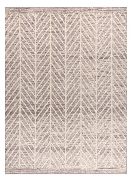 Makro Abra Kusový koberec vlněný ANGEL 1188 52033 Geometrický béžový šedý Rozměr: 80x150 cm