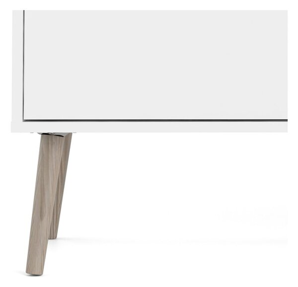 Bílá komoda 196x82x39 cm Oslo – Tvilum