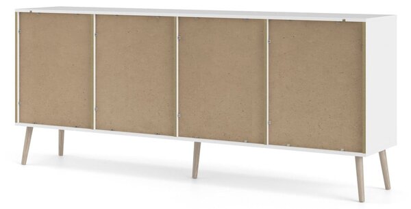 Bílá komoda 196x82x39 cm Oslo – Tvilum