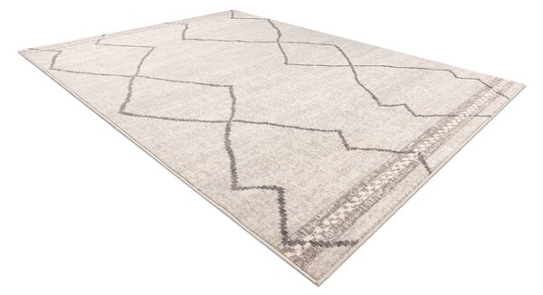 Makro Abra Kusový koberec vlněný ANGEL 1190 52022 Boho béžový šedý Rozměr: 80x150 cm
