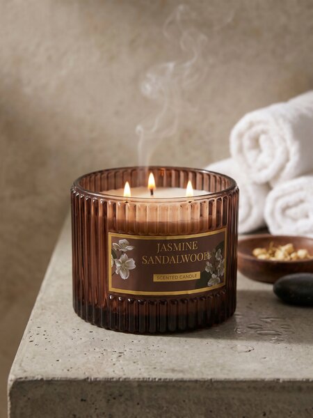 Sinsay - Vonná svíčka Jasmine Sandalwood - hnědá