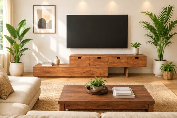 TV stolek 260x40x40 z indického masivu palisandr