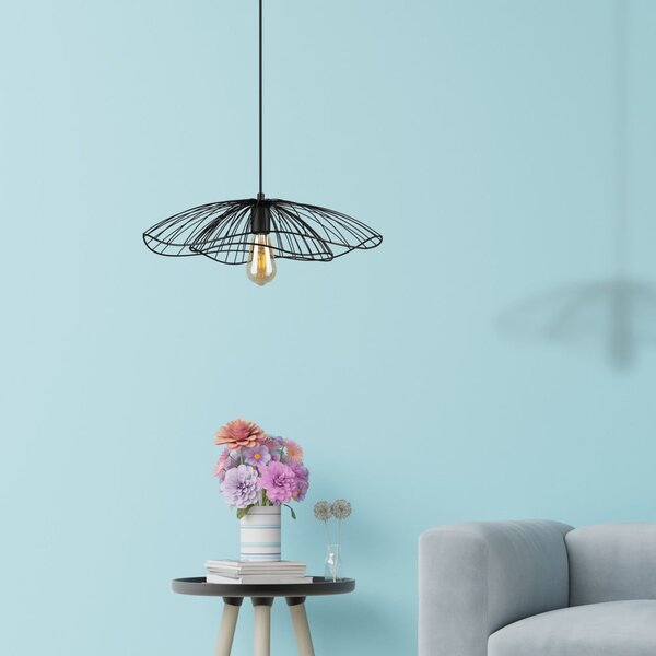 Černé závěsné svítidlo Squid Lighting Root, výška 111 cm