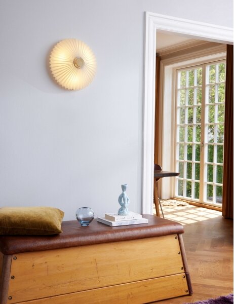 Halo Design 745081-Nástěnné svítidlo PARIS 3xG9/28W/230V pr.40 cm bílá/mosaz/dub