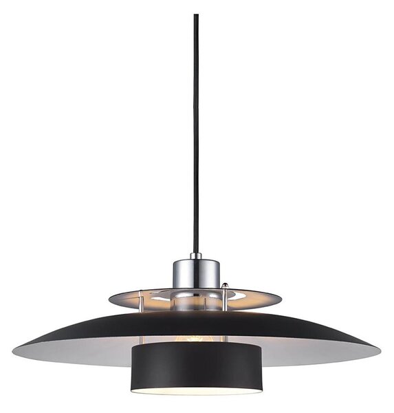 Halo Design 990259 - Lustr na lanku SORUP 1xE27/40W/230V pr. 40 cm černá/l.chrom