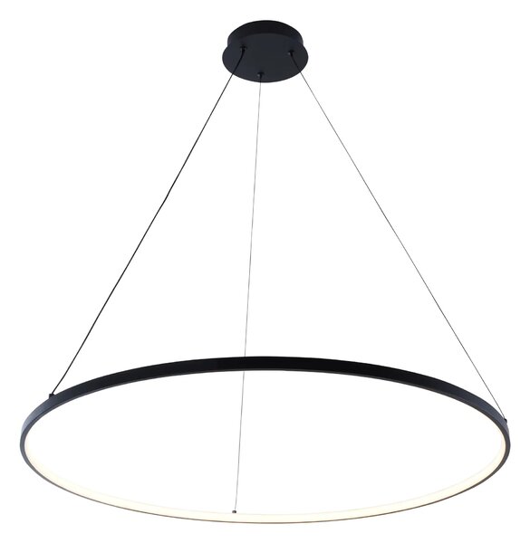 Moderní LED lustr Breno 80 černá