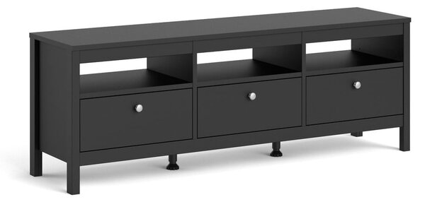 Černý TV stolek 151x54 cm Madrid – Tvilum