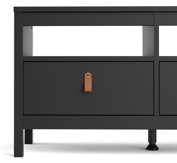Černý TV stolek 151x54 cm Madrid – Tvilum