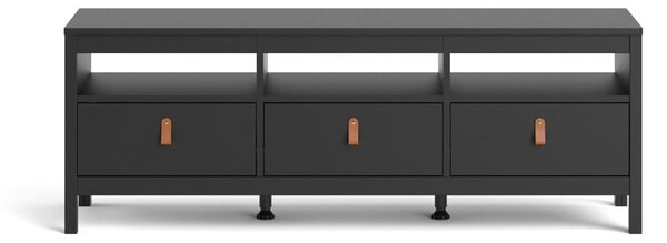 Černý TV stolek 151x54 cm Madrid – Tvilum