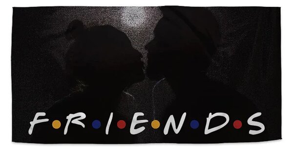 Sablio Ručník Seriál přátelé FRIENDS Polibek - 30x50 cm