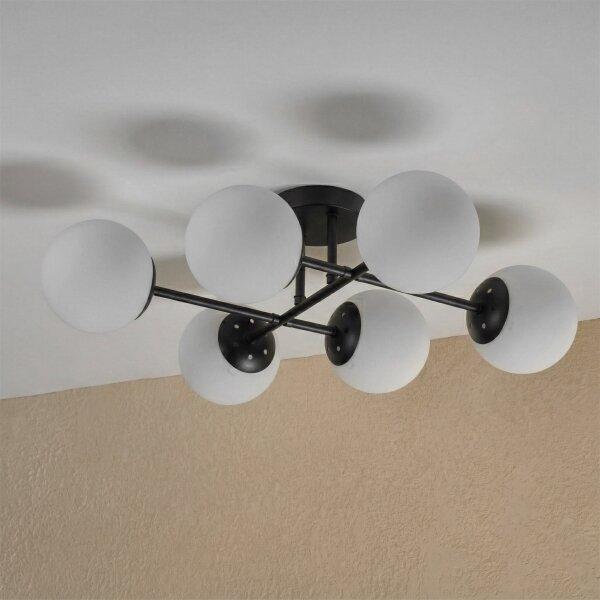 Brilagi - Přisazený lustr MALONY 6xE14/20W/230V černá