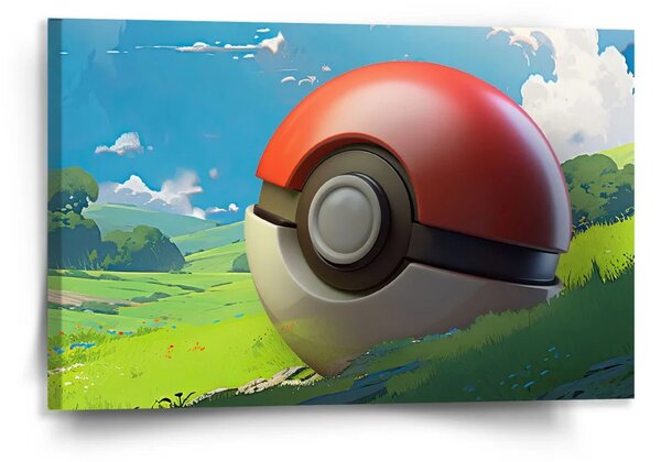 Sablio Obraz Pokemon ball Krajina - 120x80 cm