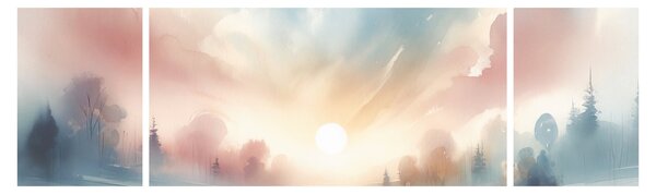 Obraz - Elegantní krajina (170x50 cm)