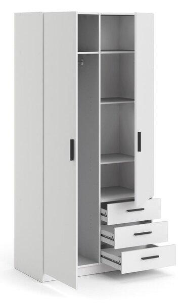 Bílá šatní skříň 99x200 cm Sprint – Tvilum