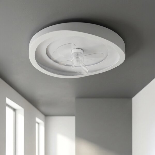 Brilagi - LED Stmívatelný stropní ventilátor LED/80W/230V pr. 50 cm bílá + DO