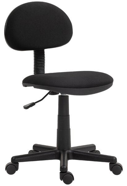 Ergonomická kancelářská židle HOMCOM, výškově nastavitelná, otočná židle z elastického materiálu pro studijní místnost, černá | Aosom