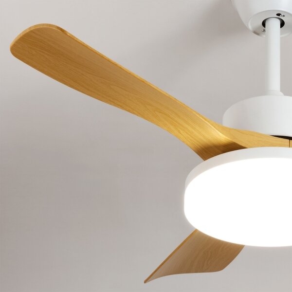 Brilagi - LED Stmívatelný stropní ventilátor LED/34W/230V 106 cm bílá/hnědá + DO