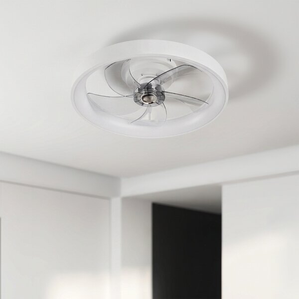 Brilagi - LED Stmívatelný stropní ventilátor LED/34W/230V pr. 50 cm bílá + DO