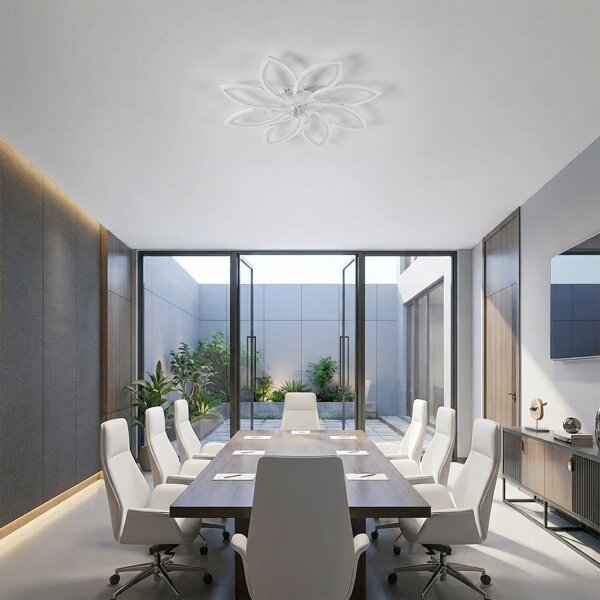Brilagi - LED Stmívatelný stropní ventilátor LED/43W/230V pr. 90 cm bílá + DO