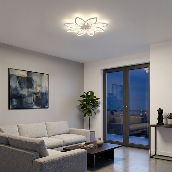 Brilagi - LED Stmívatelný stropní ventilátor LED/43W/230V pr. 90 cm bílá + DO