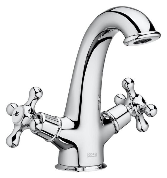 Roca A5A3A4BC00 - Umyvadlová baterie + výpusť s přepadem CARMEN 17,8 cm chrom
