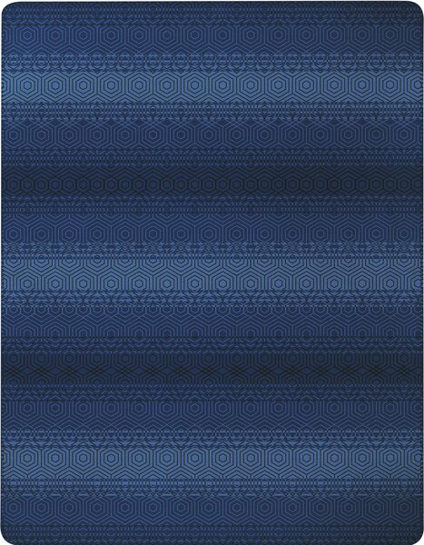 Biederlack Green Line Deep Blue deka 150 x 200 cm