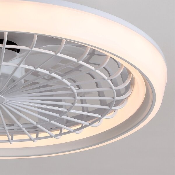 Brilagi - LED Stmívatelný stropní ventilátor LED/40W/230V pr. 48 cm bílá + DO