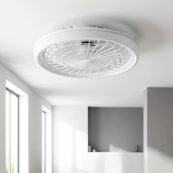 Brilagi - LED Stmívatelný stropní ventilátor LED/40W/230V pr. 48 cm bílá + DO