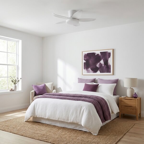 Brilagi - LED Stmívatelný stropní ventilátor LED/32W/230V pr. 95 cm bílá + DO