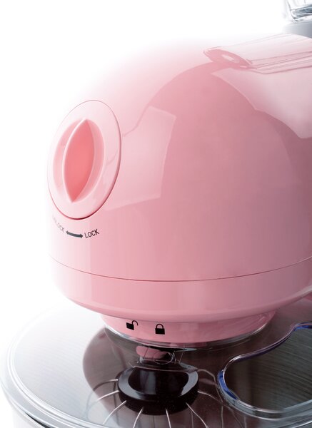 TEMPO-KONDELA KANTE, kuchyňský robot, 1800 W, 5 l, růžová / chrom