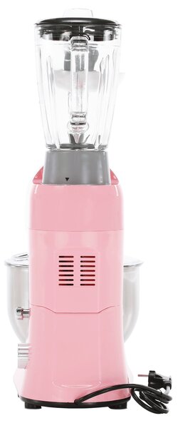 TEMPO-KONDELA KANTE, kuchyňský robot, 1800 W, 5 l, růžová / chrom