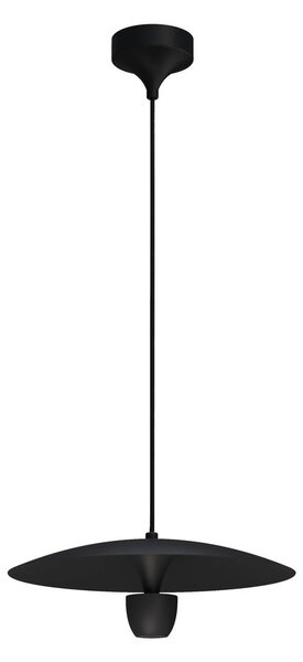 Černé závěsné svítidlo SULION Poppins, výška 150 cm