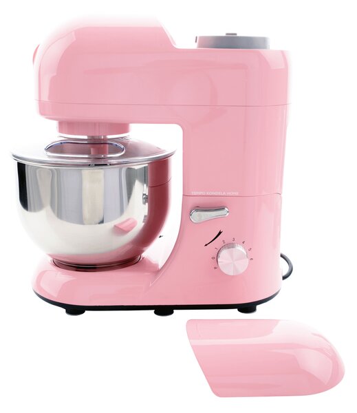 TEMPO-KONDELA KANTE, kuchyňský robot, 1800 W, 5 l, růžová / chrom