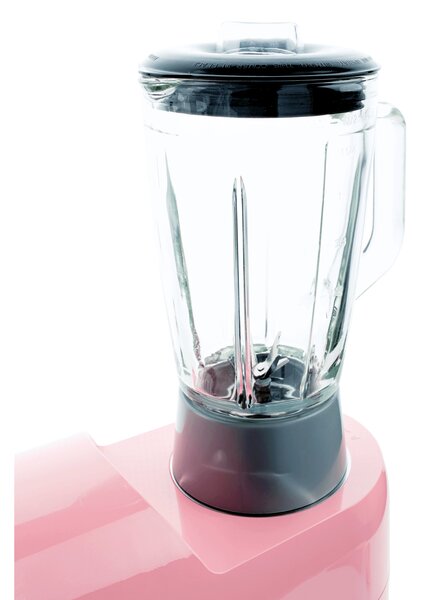 TEMPO-KONDELA KANTE, kuchyňský robot, 1800 W, 5 l, růžová / chrom