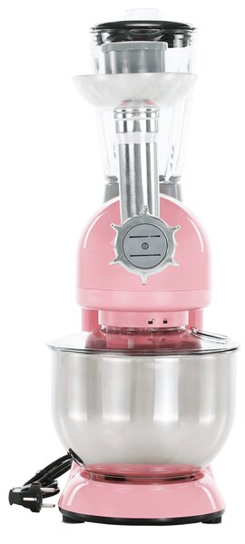 TEMPO-KONDELA KANTE, kuchyňský robot, 1800 W, 5 l, růžová / chrom
