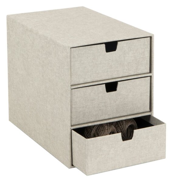 Béžový zásuvkový box se 3 šuplíky Bigso Box of Sweden Ingrid