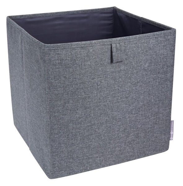 Šedý úložný box Bigso Box of Sweden Cube