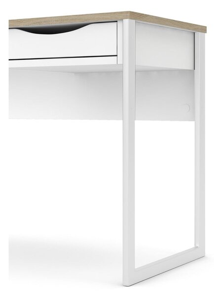 Bílý pracovní stůl Tvilum Function Plus, 110 x 48 cm