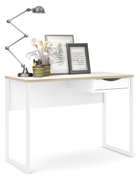 Bílý pracovní stůl Tvilum Function Plus, 110 x 48 cm