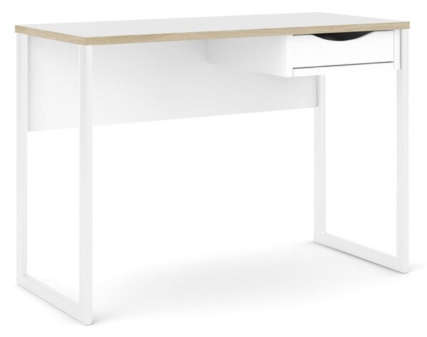 Bílý pracovní stůl Tvilum Function Plus, 110 x 48 cm