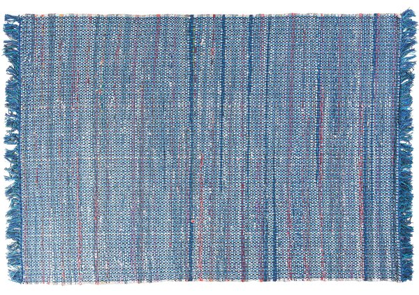 Modrý bavlněný koberec 160x230 cm - BESNI