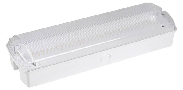 Ledino Hamm LED osvětlení únikových cest, zapuštěné, IP65 6500K, Bílá / opál, Chodba, Plast