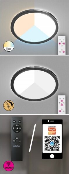 Rabalux 7774-LED Stmívatelné venkovní svítidlo LED/15W/230V Wi-Fi Tuya IP44 + DO