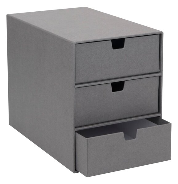 Šedý zásuvkový box se 3 šuplíky Bigso Box of Sweden Ingrid