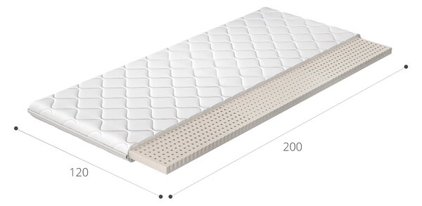 Eltap Topper Latex Hypoalergenní potah Rozměry matrace (cm): 200x200