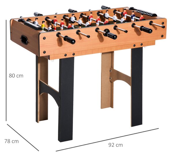 HOMCOM 4-v-1 víceúčelový hrací stůl - fotbal, hokej, stolní tenis a kulečník, 92 x 78 x 80 cm | Aosom