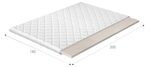 Eltap Topper Latex Hypoalergenní potah Rozměry matrace (cm): 200x200